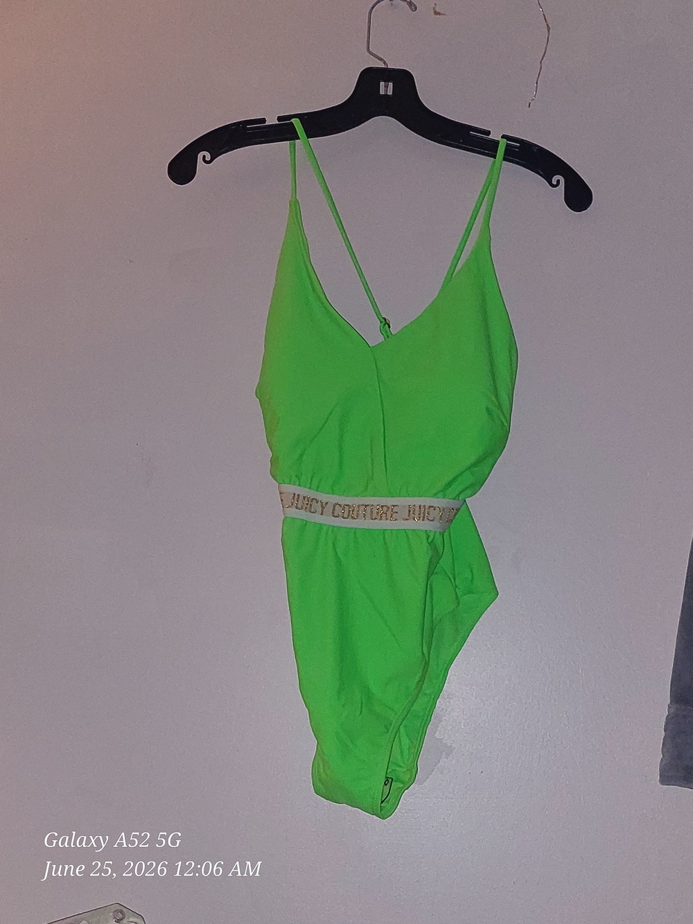 Juicy Couture Neon Green One-Piece Swimsuit